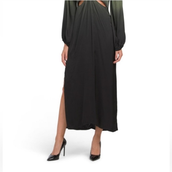 Young Fabulous & Broke HADI MIDI DRESS DARK FOREST OMBRE - Picture 5 of 14